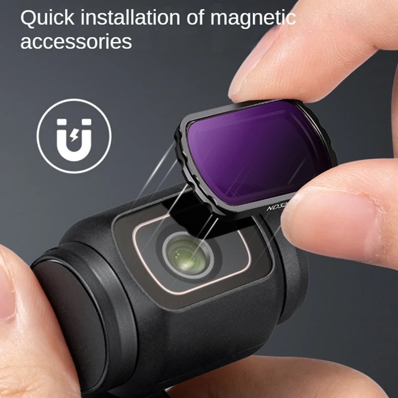 Для DJI Osmo Pocket 3 NDPL Ilters Kit 2 в 1, фильтр для спортивной камеры ND8 16 32 64, УФ-фильтры для объектива (art.: 3920ca8d4dad4) - 3920ca8d4dad4