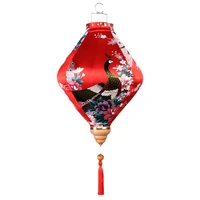 new year lantern ornament creative glow chinese outdoor chinese style decorative antique japanese style balcony peacock lantern