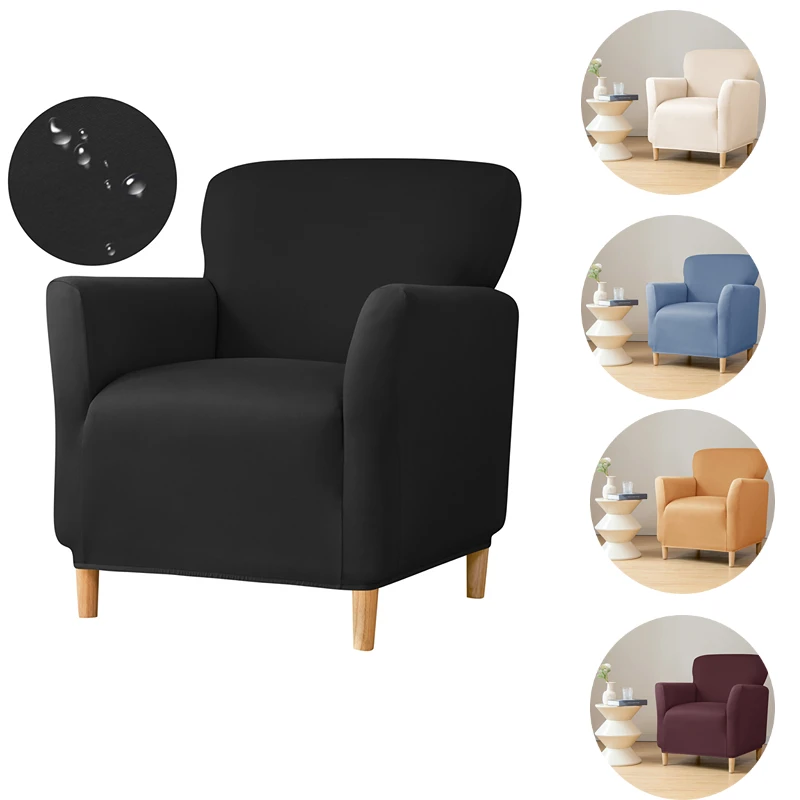 

Elastic Armchair Cover for Living Room Spandex Tub Club Chair Slipcovers Stretch Single Sofa Covers Home Bar Counter Hotel