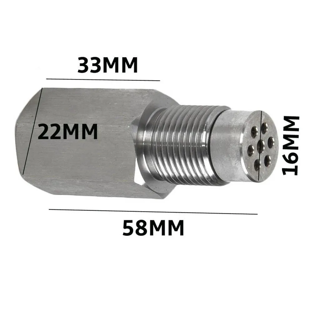 

2pcs O2 Sensor 304 Stainless Steel 6*2.5*2.5cm Adapter Check Engine Converter