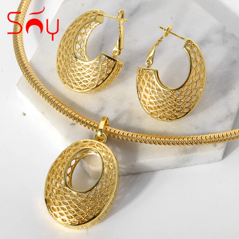 

Серьги подвеска и ожерелье Женские медные в форме яйца