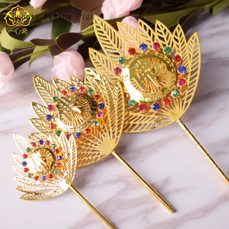 Китайский винтажный сплав Pufan Craft Jigong Fan декоративные поделки фэн-шуй буддизм