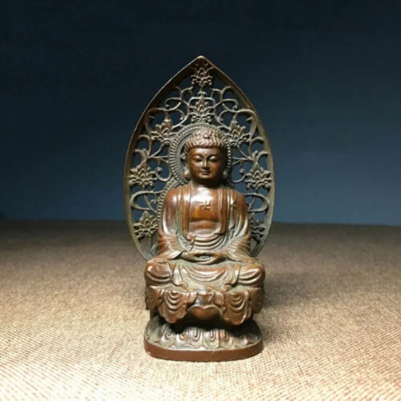 

Buddhism Vintage Bronze Sakyamuni Buddha Godness Kwan-ini Statue