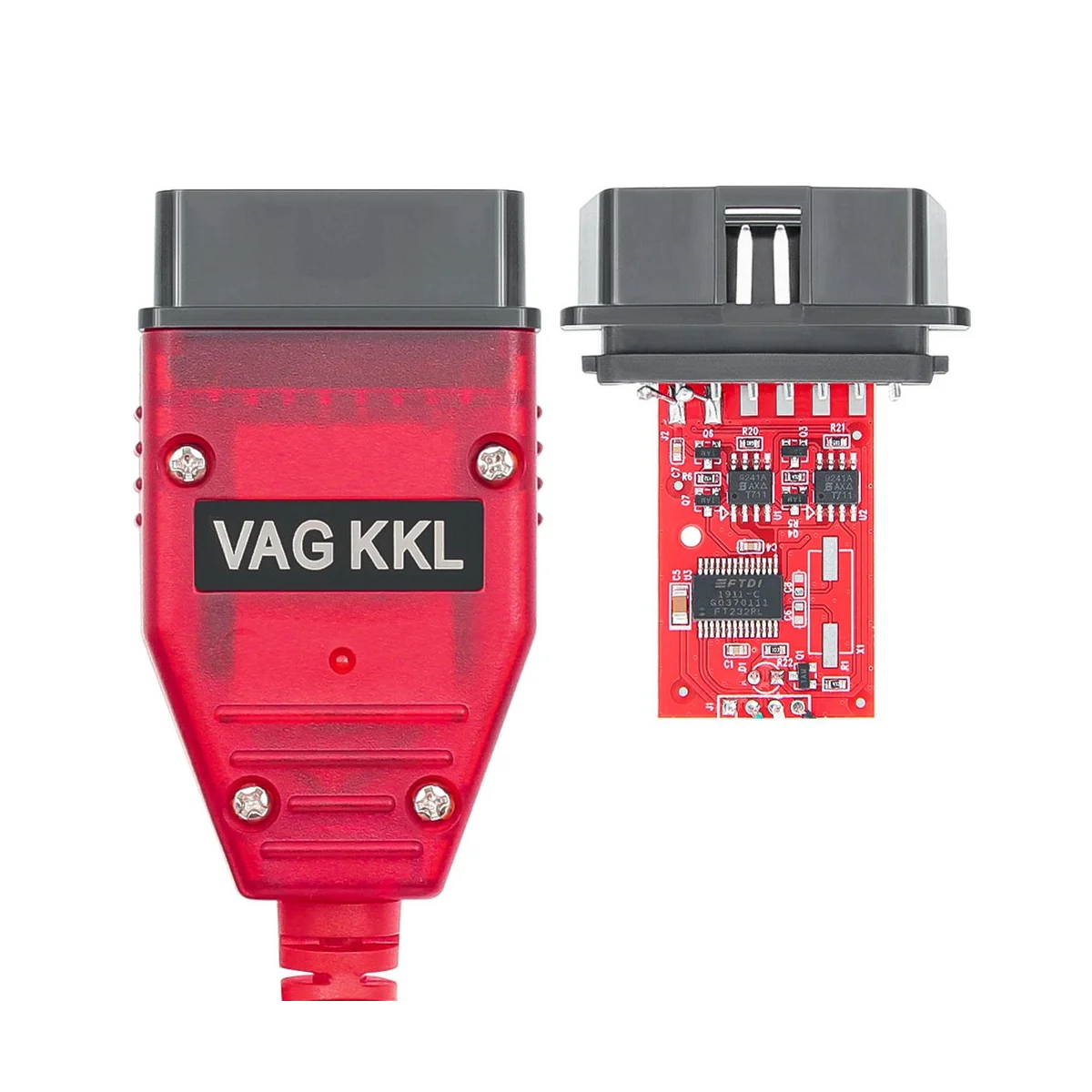 VAG 409 новая красная печатная плата 9241A чип COM KKL FTDI FT232RL для USB инструмент OBD2