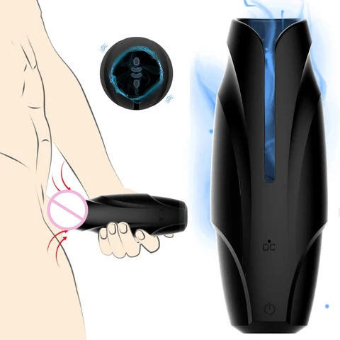 Мужской мастурбатор насос для пениса Вибратор для взрослых упражнения на выносливость искусственная вагина 10 скоростей искусственный пенис секс-игрушки для мужчин