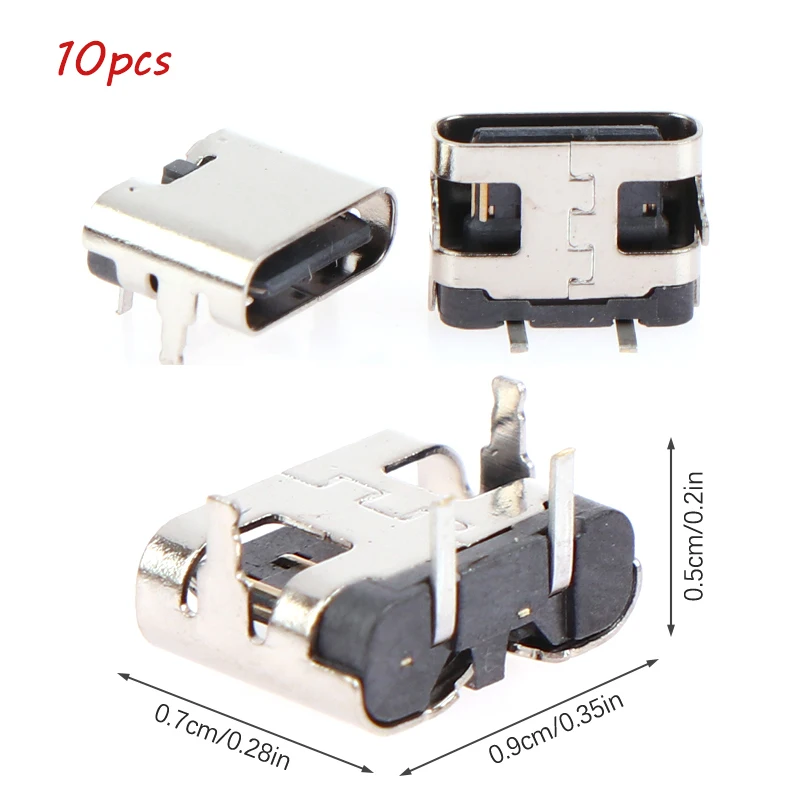 

10 шт., разъёмы USB Type-C для подключения зарядного устройства