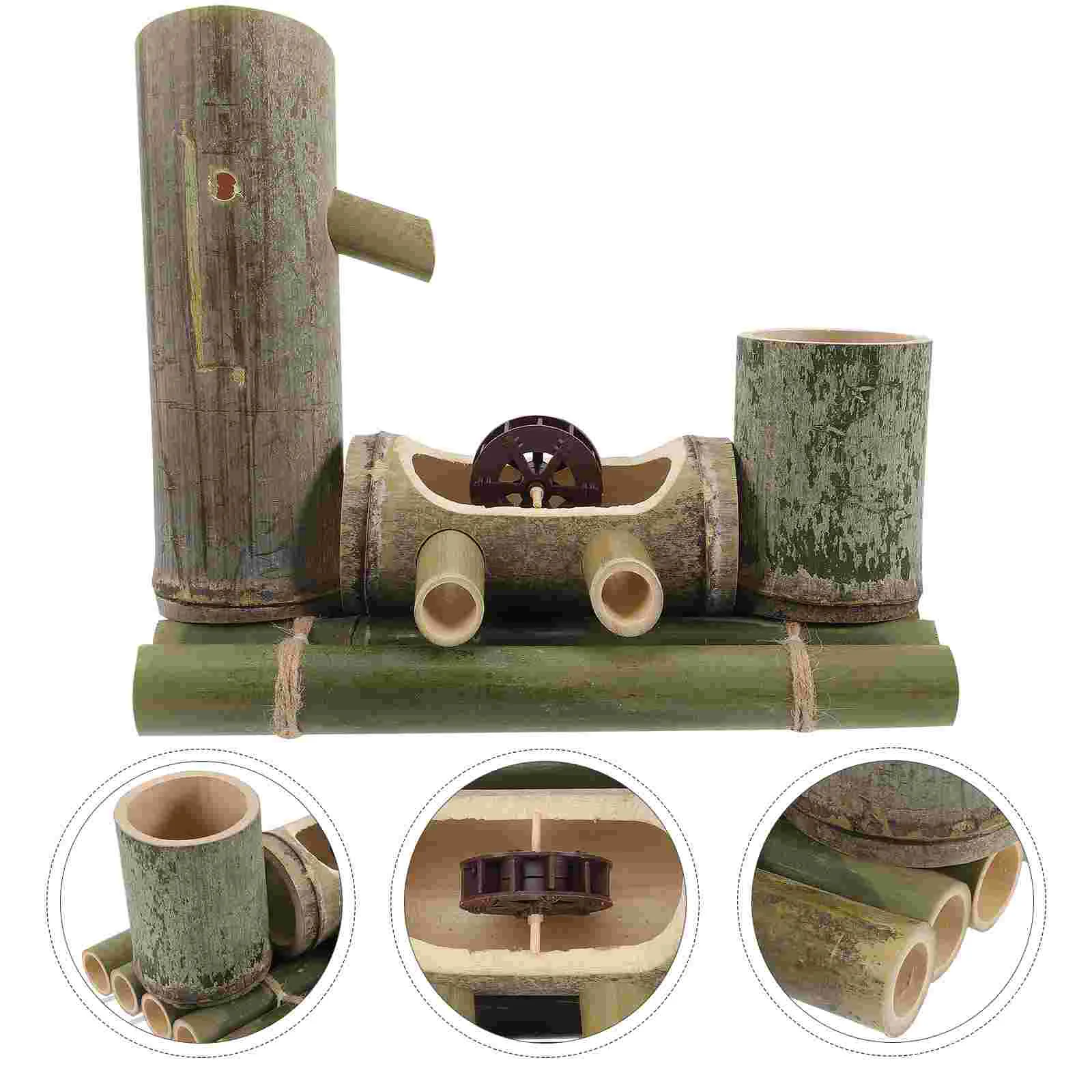 

Bamboo Water Fountain Decor Zen Fountains Aquarium Garden Outdoor Fish Decorations Tank