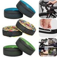 1 pair bicycle straps breathable sweat absorbing silicone pu leather straps eva strapping straps handlebar handlebar road f3m3