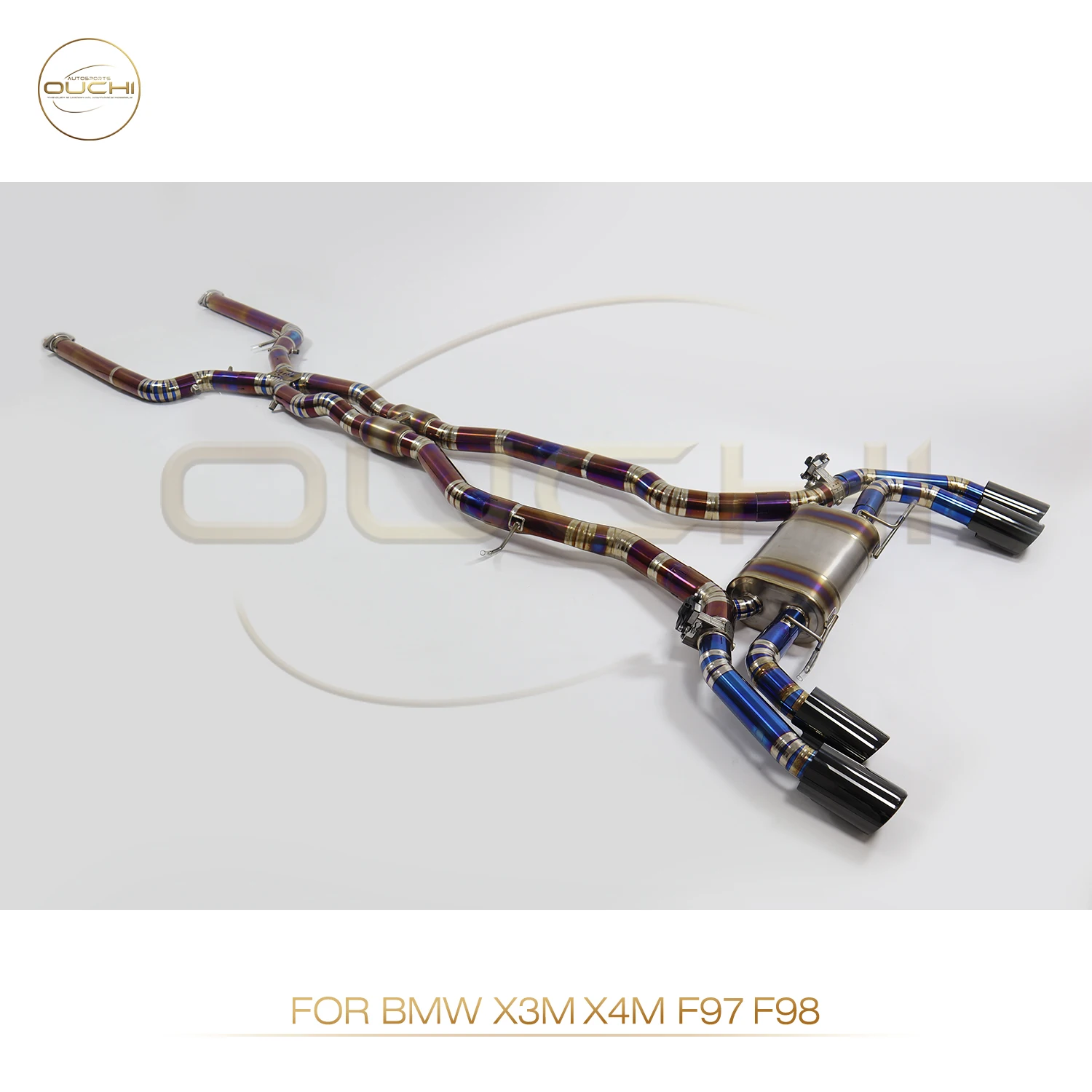 Ouchi Лидер продаж из титанового сплава Catback выхлопная труба для BMW 2019+ X3M X4M F97 F98 3.0T