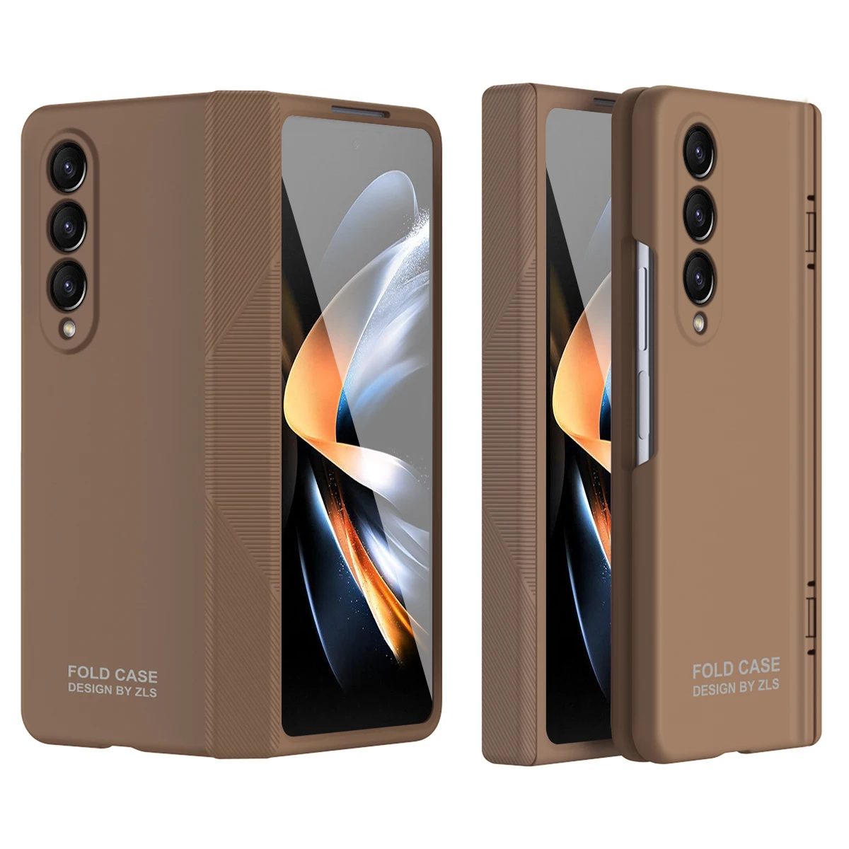 

Plain Shockproof Glass Film Bag Case for Samsung Galaxy Z Fold 5 Fold4 Fold5 Fold 4 5G Hinge Protective Cell Phone Cover