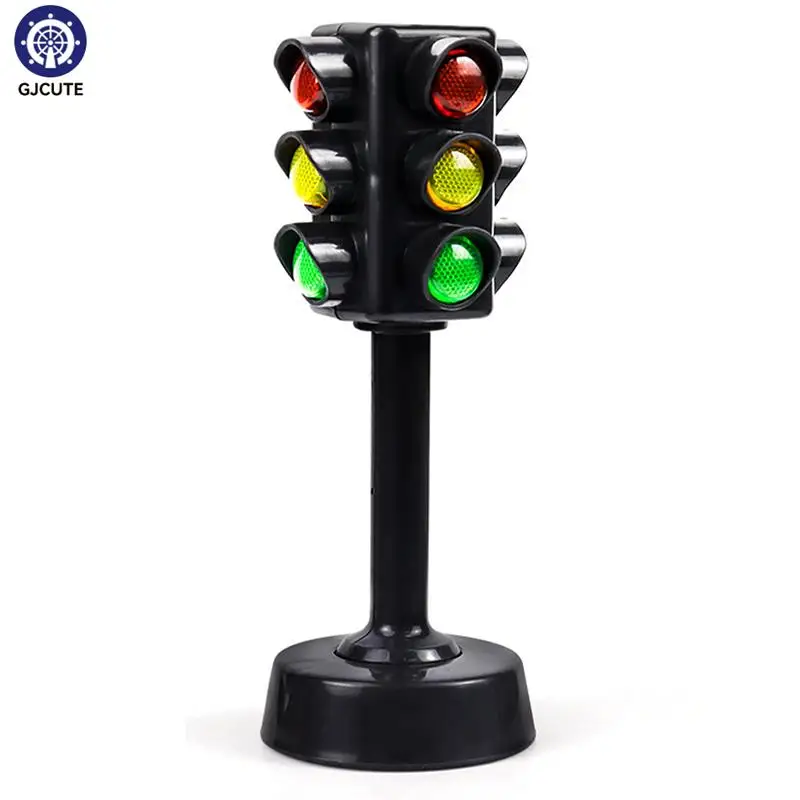 

Mini Traffic Signs Road Light Block LED Signal Lamp Children Safety Kids Educational Toys Dollhouse Accessories Perfect Gifts