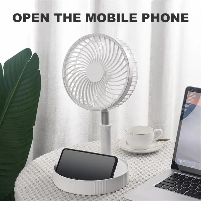 

Portable Mini Fan Desktop USB power Charging Foldable Desktop Folding Telescopic Fan Household Table Dormitory office Quiet