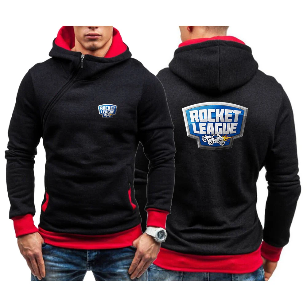 

2022 Rocket League Men Hoodies Pullover Long Sleeves Diagonal Zip Hoodies Jackets Hoody Sweatshirts Top