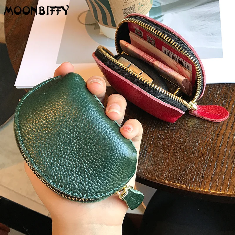 Cute Small Leather Coin Purses Fashion Women's Wallet Zipper Earphone Key Storage Bag 2022 New Men Gift Monedero Mujer Carteras
