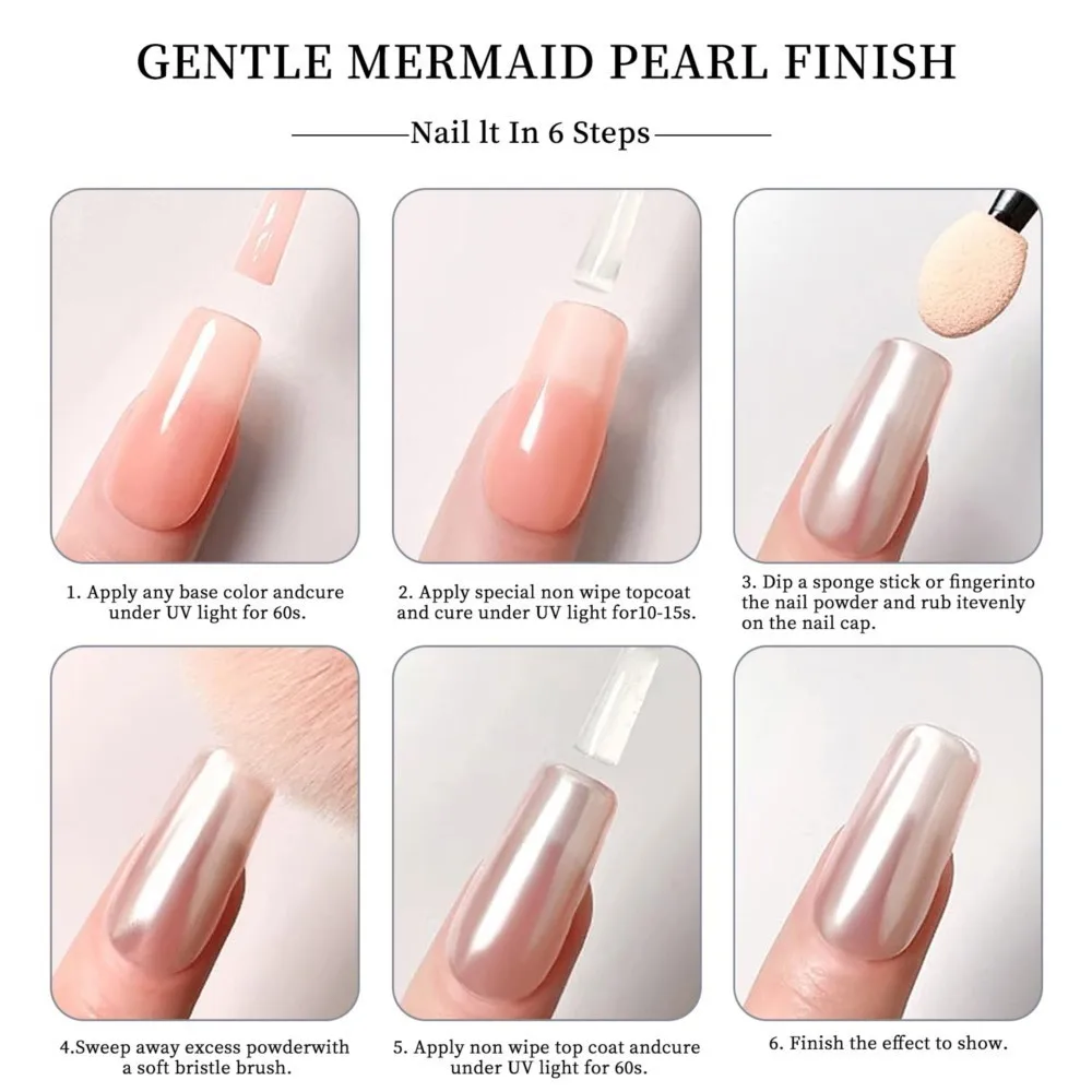 0 5 г/банка прозрачная пудра с покрытием Аврора блеск для ногтей лунным светом и