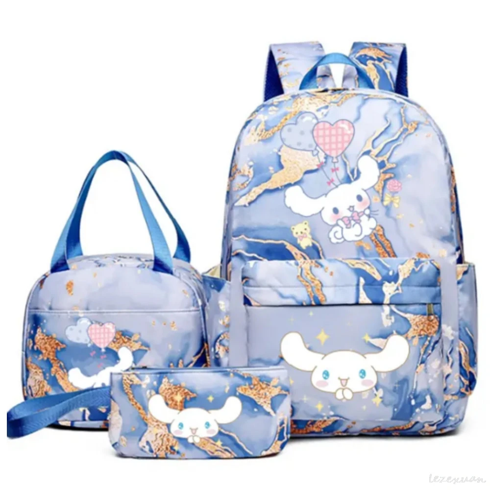 3 шт./компл. милые рюкзаки Kuromi Melody для мальчиков и девочек студенческая сумка