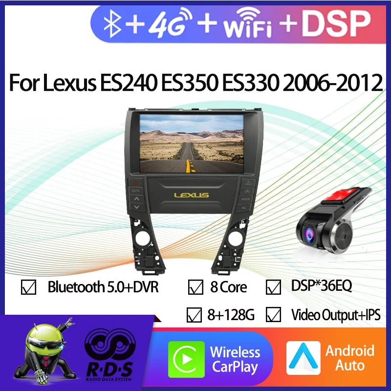 

Автомобильный GPS-навигатор, вертикальный экран Android для Lexus ES240 ES350 ES330 2006-2012, автомобильное радио, стерео, мультимедийный плеер