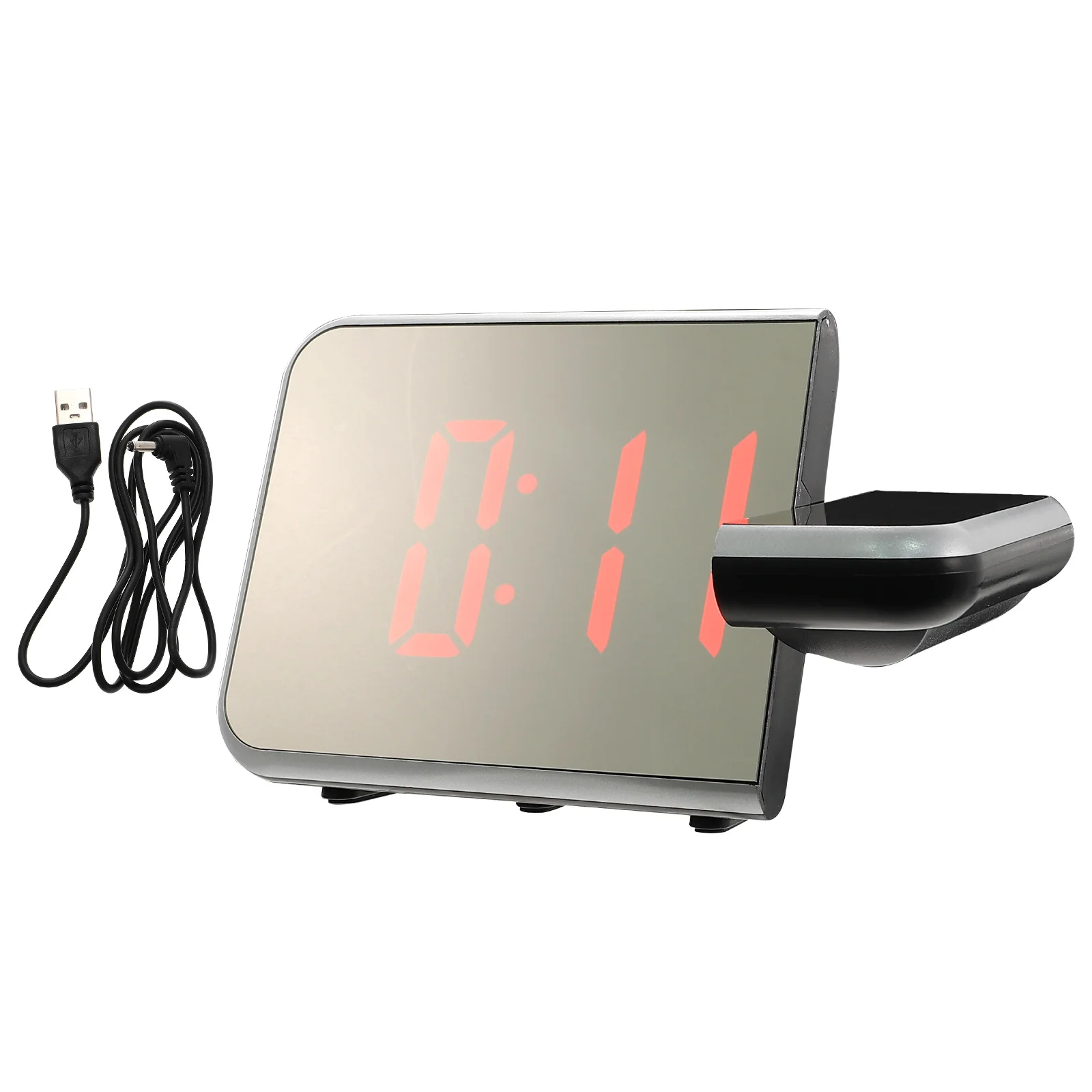 

Mirror Projection Alarm Clock Dormitory Number Indoor Student Plastic Home Electronic Desk