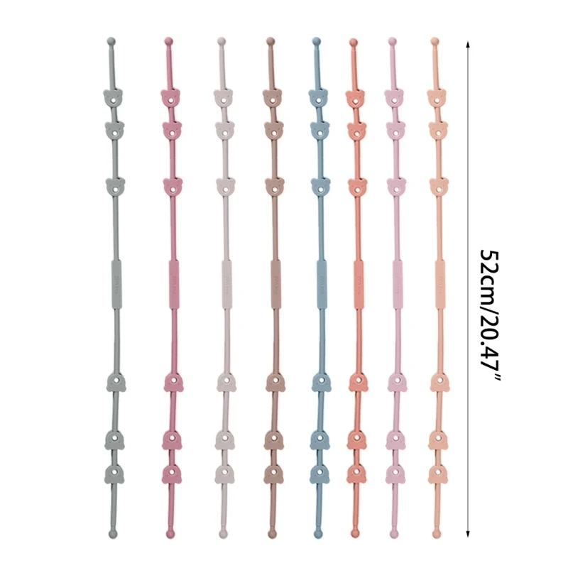 

Anti-Lost Chain Baby Pacifier Hanging Strap Dummy Holder for Nipples Silicone Teething Toy Newborn Birthday Shower Gift