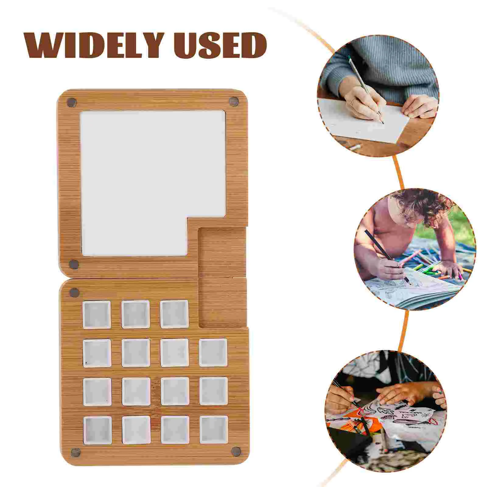 

Pigment Mixing Box Watercolor Pigment Mixing Case Painting Pigment Storage Box For Kids