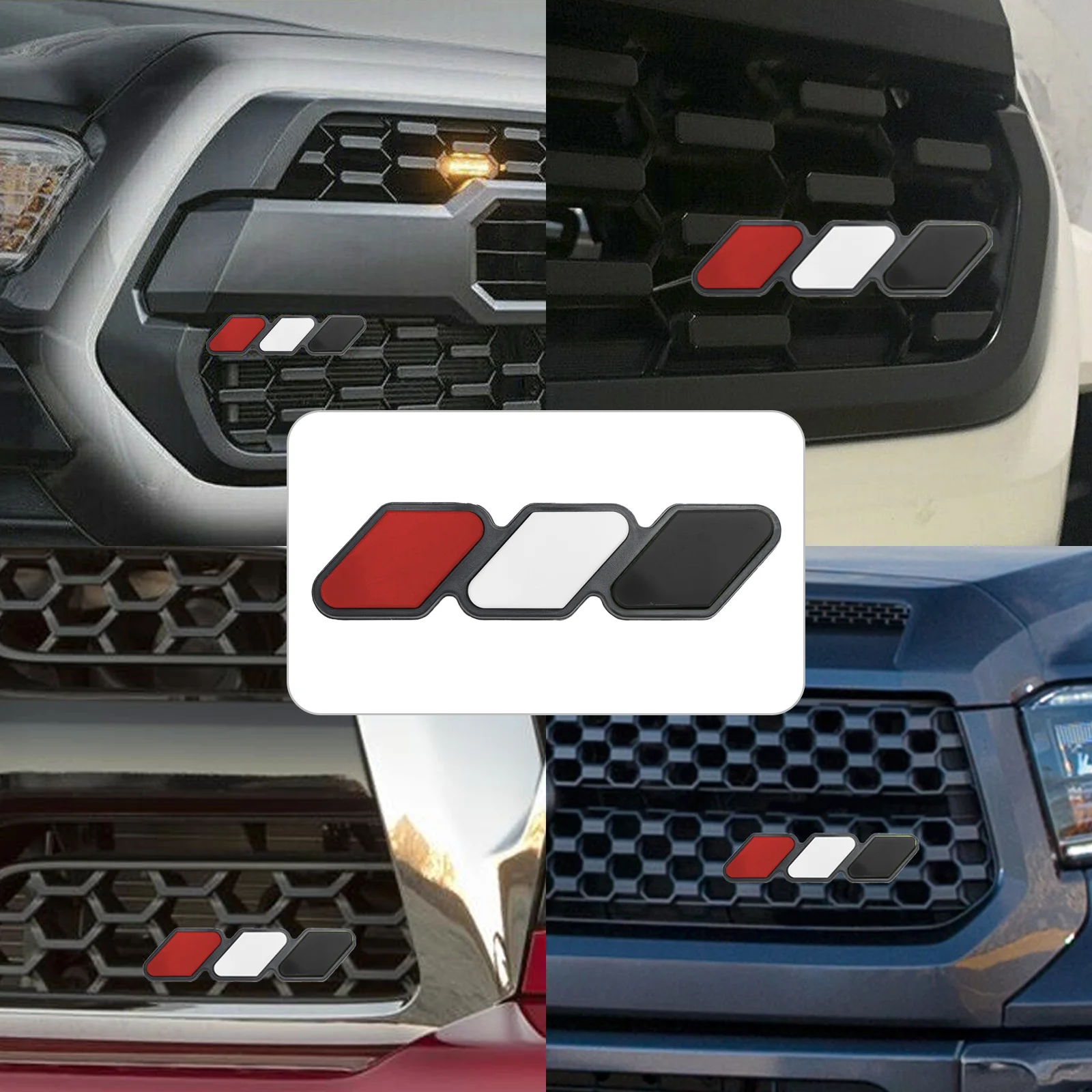 

Трехцветная решетка Artudatech, эмблема, автомобильные аксессуары для Toyota Tacoma TRD Tundra RAV4
