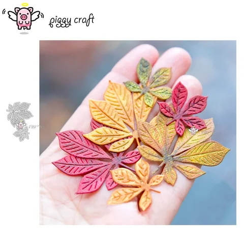 Металлические штампы Piggy Craft для скрапбукинга  кленовый лист