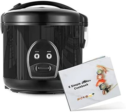 

Rice Cooker with One Touch for Asian Japanese Sushi Rice, 5-cup Uncooked/10-cup Cooked, Fast&Convenient Cooker with Ceramic