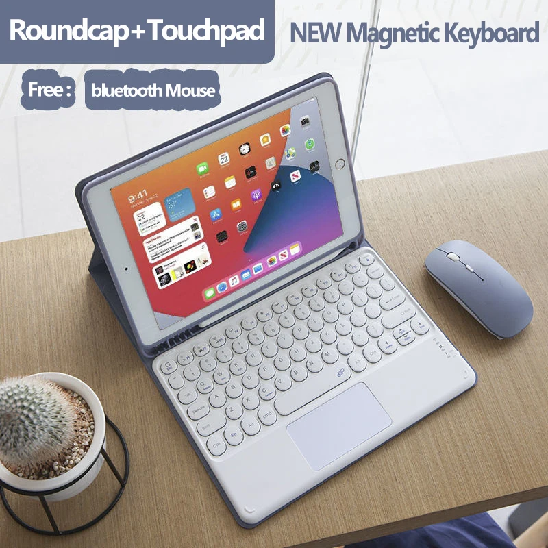 

Touchpad Keyboard Case for iPad pro 11 2021 2022 air 4 10.9 inch TPU Cover with keyboard and mouse for iPad Air 1 2 3 10.2 10.5