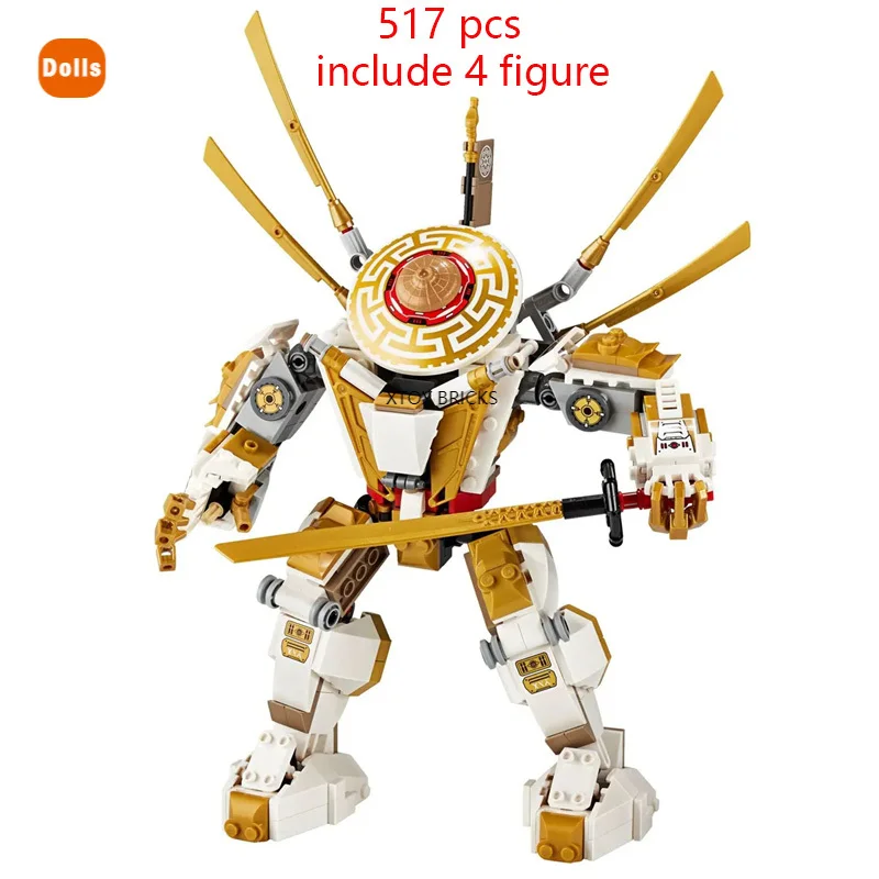 

Golden Mech Building Blocks Bricks Sets Classic Movie Model Kids Compatible ninjagoes 71702 Toys for children Gift