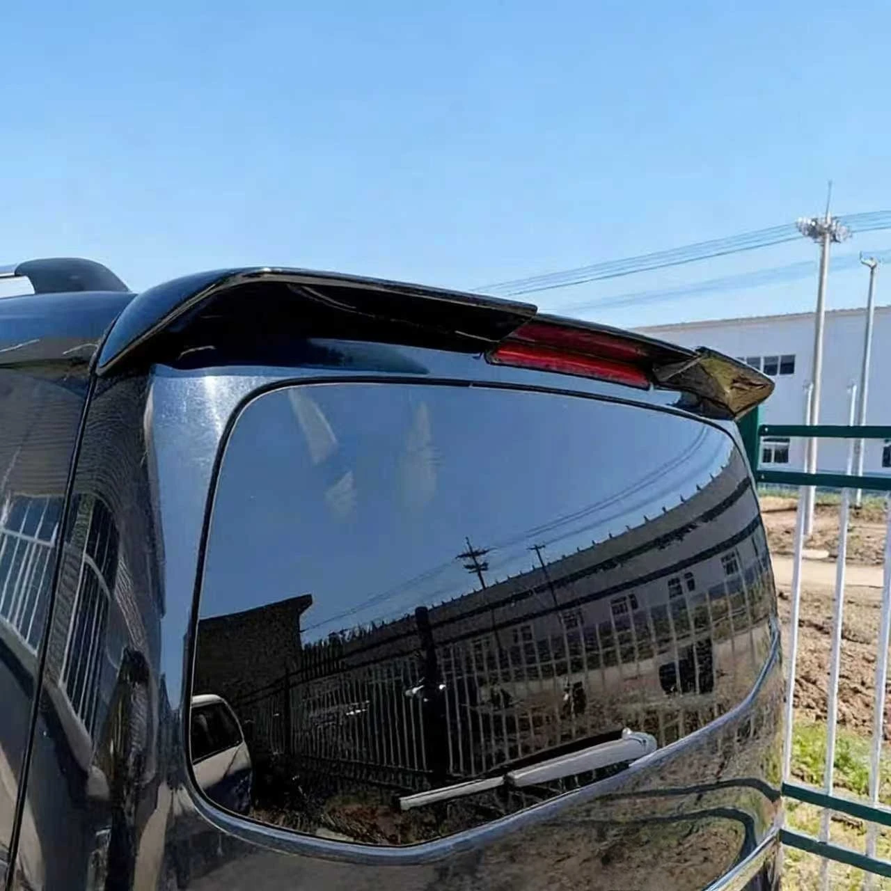 Фото Спойлер на крышу ABS для Mercedes V-Class V260 V260L W447 2016-2023, накладка на заднее стекло, аксессуар для тюнинга автомобиля №3