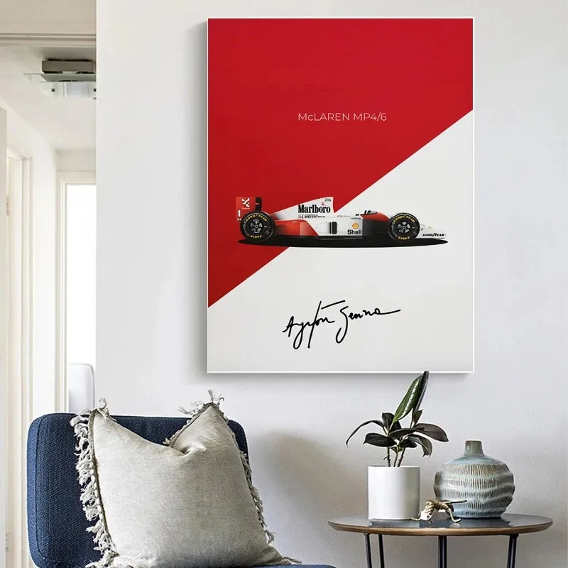 Aston Martin F1 AMR23 Формула 1 Гоночный Постер Печать На Холсте Современный Стиль