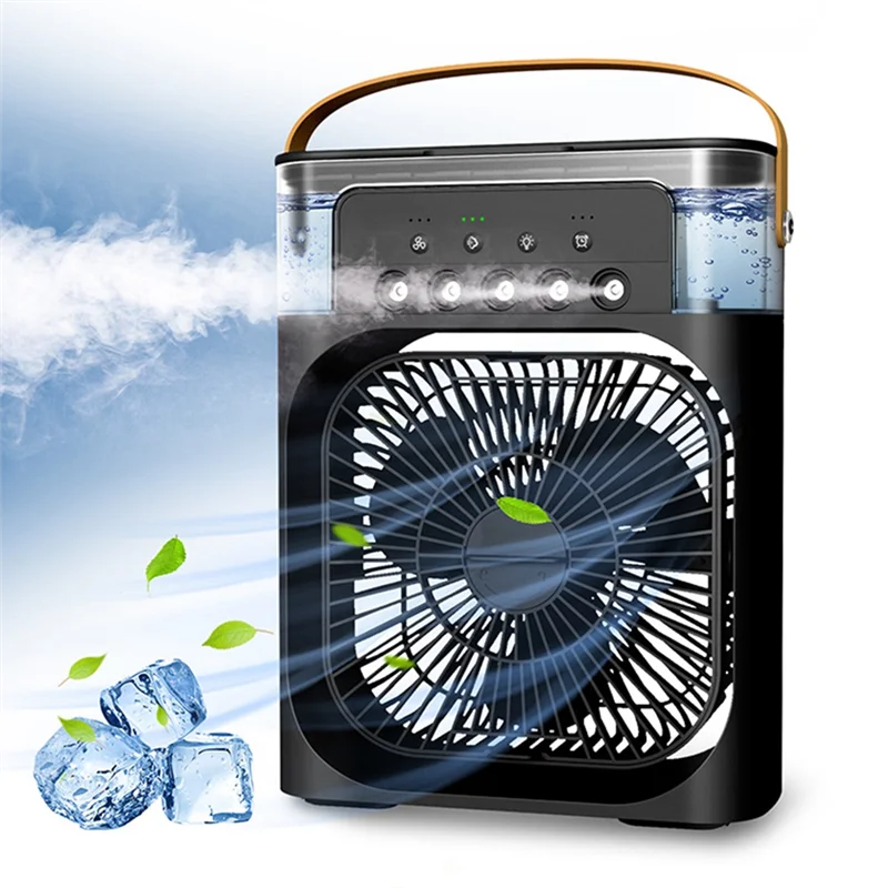 Air Conditioner Air Cooler Water Cooling Spray Fan USB Desktop Humidification Fan Mini Air Cooling Fan,White images - 6