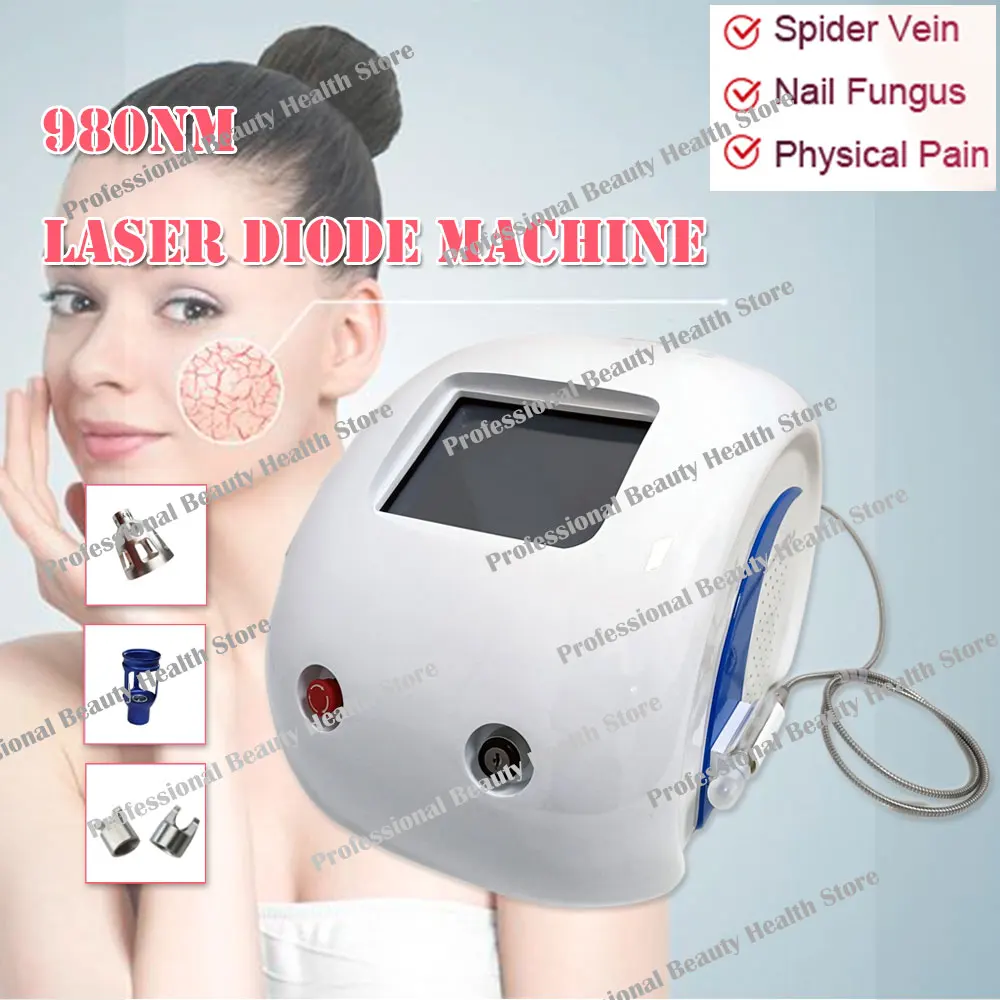 

2023 Newest 980 NM Diode Laser For Nail Fungus Treatment / Varicose Veins Physiotherapy Lipolisi 980nm Machine For Commercial
