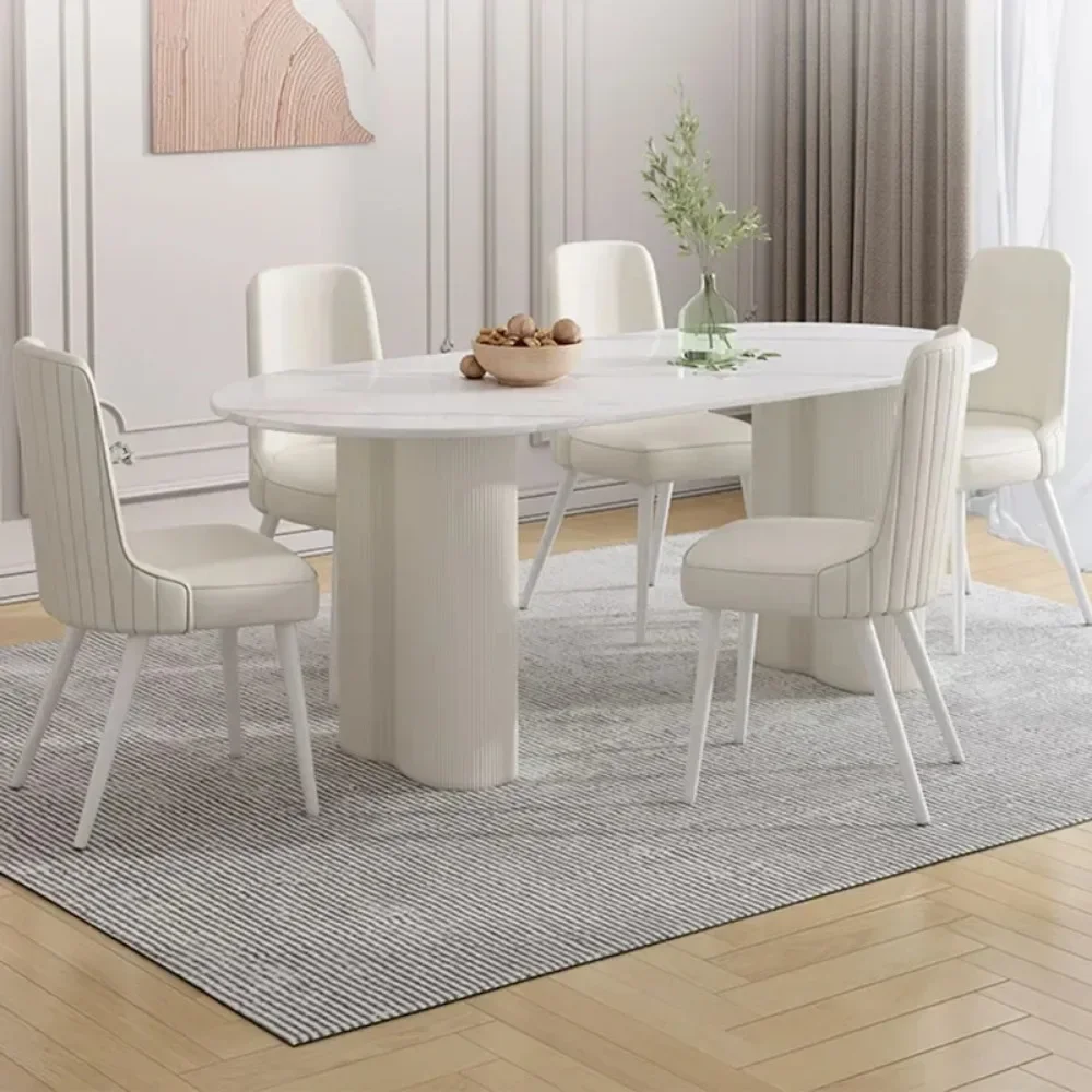 Многофункциональный дизайнерский обеденный стол нордический минималистичный