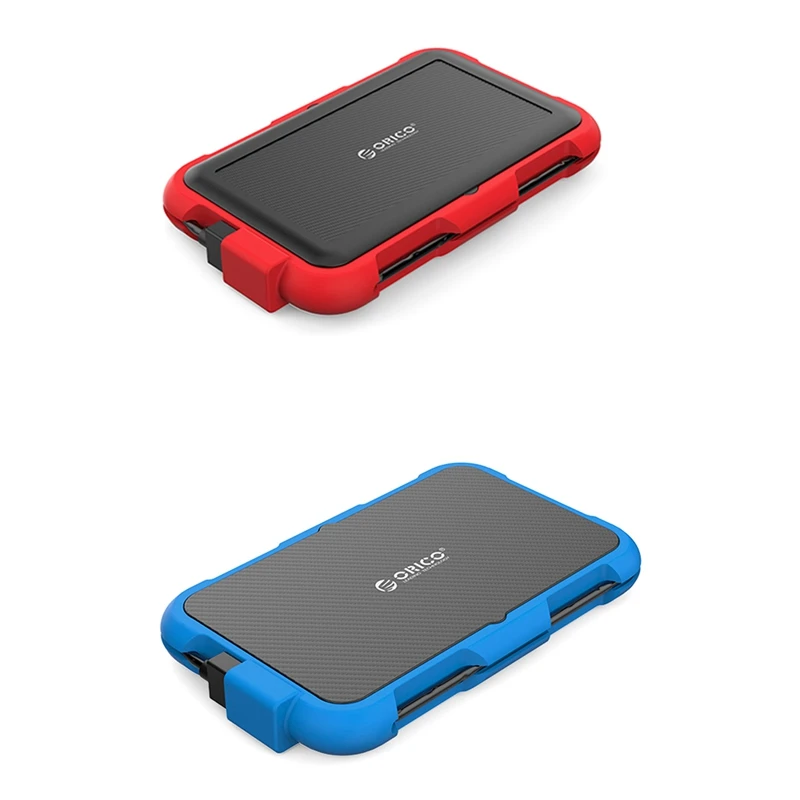 

Контейнер ORICO для мобильного жесткого диска, твердый бокс USB 3,0 для защиты механического жесткого диска, защитная коробка для жесткого диска, красный + черный