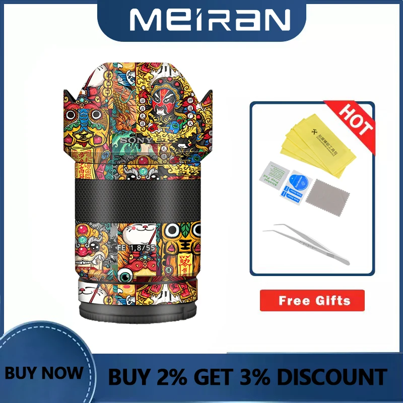 

SEL55F18Z Camera Lens Skin protector Film For Sony FE 55 1.8 55mm F1.8 ZA FE55MM F1.8ZA Anti-scratch Decal protect film Sticker