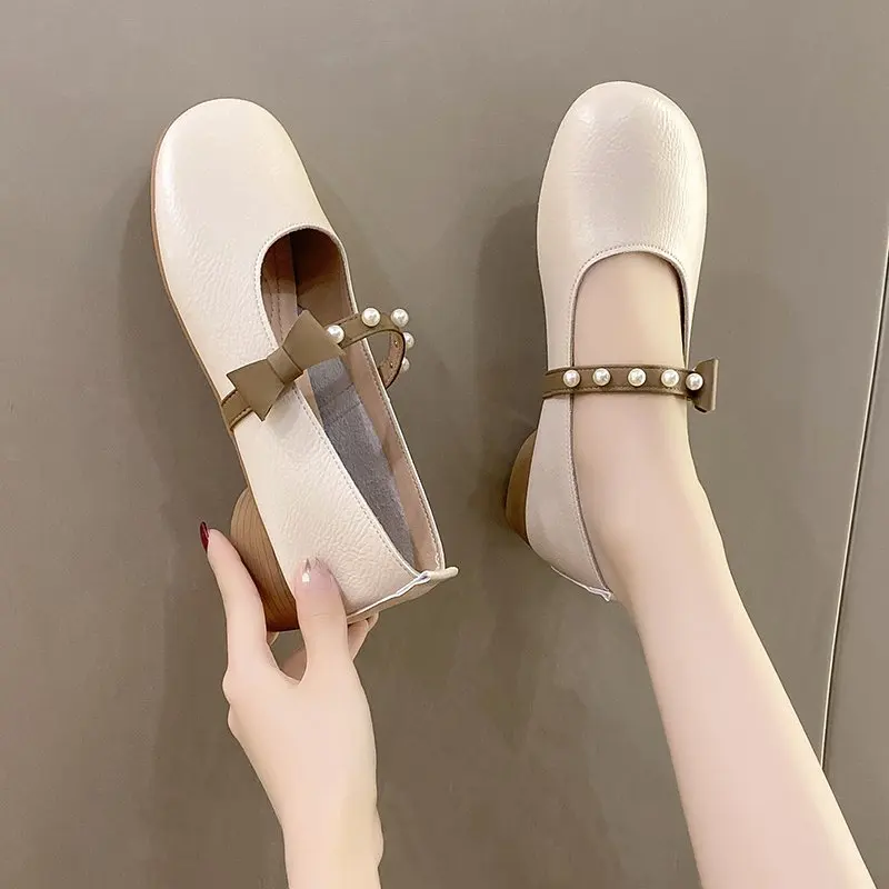 

Slip On Shoes For Women Round Toe Shallow Mouth Oxfords Low Heels Female Footwear Modis Elegant Casual Sneaker Autumn Slip-on Ne