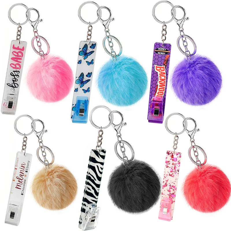 

Debit Card Grabber Keychain for Women Fashion ATM Credit Card Grabber Card Pullers for Long Nails Design Keychain Accessories
