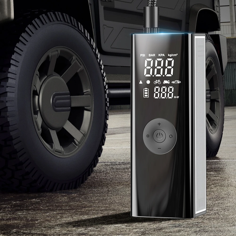 Wireless Electric Inflation Pump 25 Cylinder Tire Fast Inflation Travel Emergency Compressor Led Light