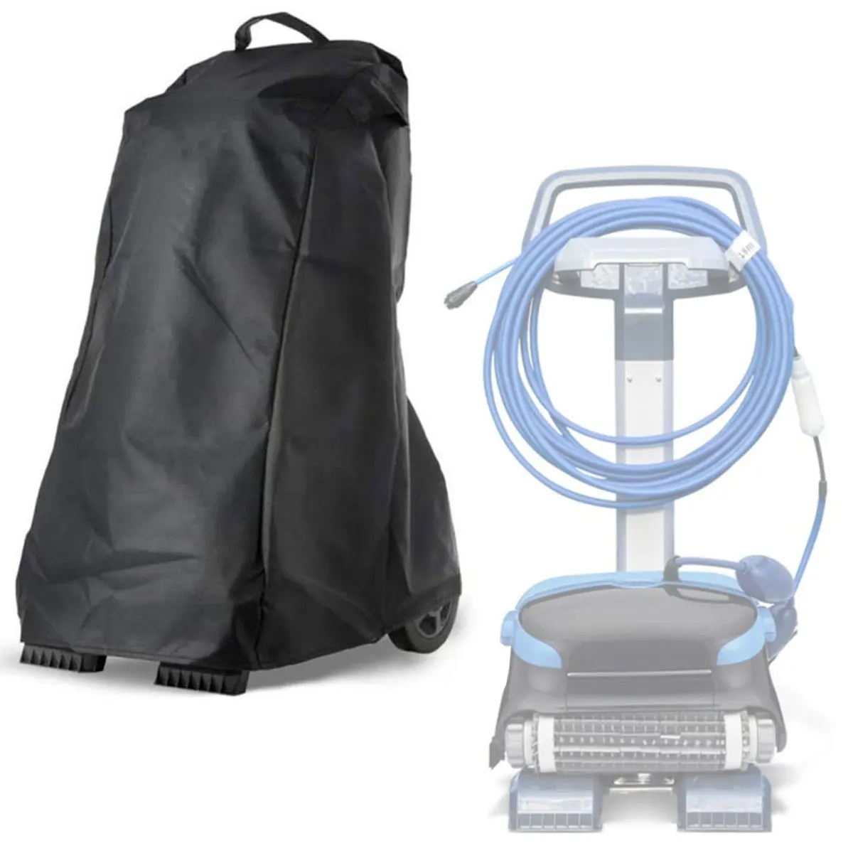 

NewPool Cleaner Cover Waterproof Robotic Pool Cleaner Caddy Cover with Handle and Drawstring Automatic Pool Cleaning Machine