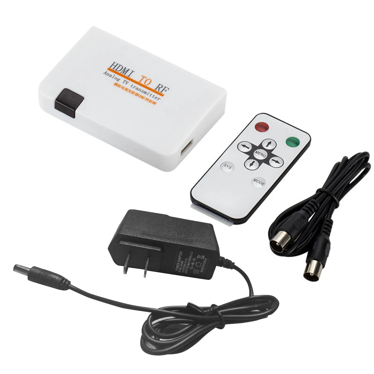 

Coaxial Converter Box Analog TV Transmitter HDMI-compatible To RF Converter with Remote Controller HDMI-compatible To RF