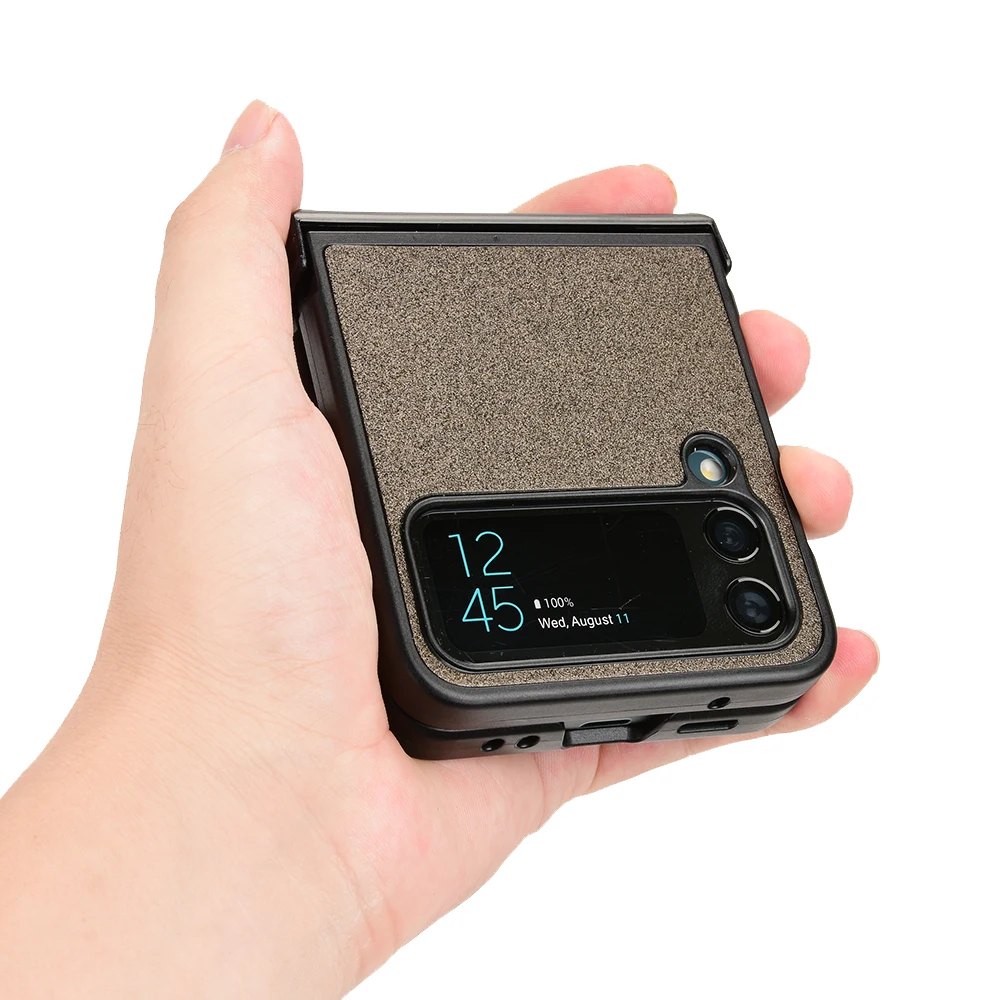 

Противоударный нескользящий Роскошный складной чехол для Samsung Galaxy Z Flip 4 5G Flip4 Flip3 Flip 3 Zflip4 противоударный защитный чехол