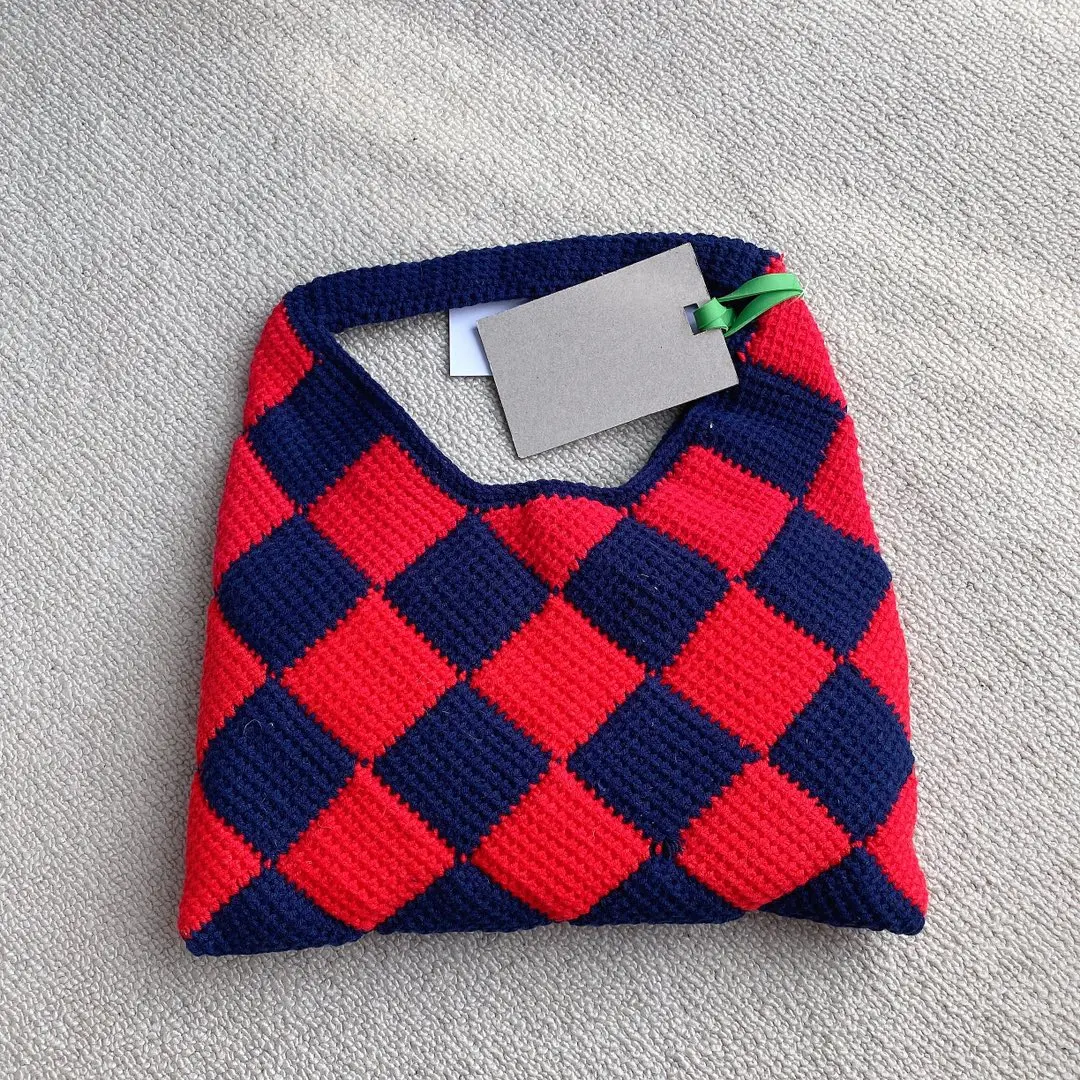 

Women Plaid Handbag Zipper Shoulder Totes V-Neck Underarm Handle Bag