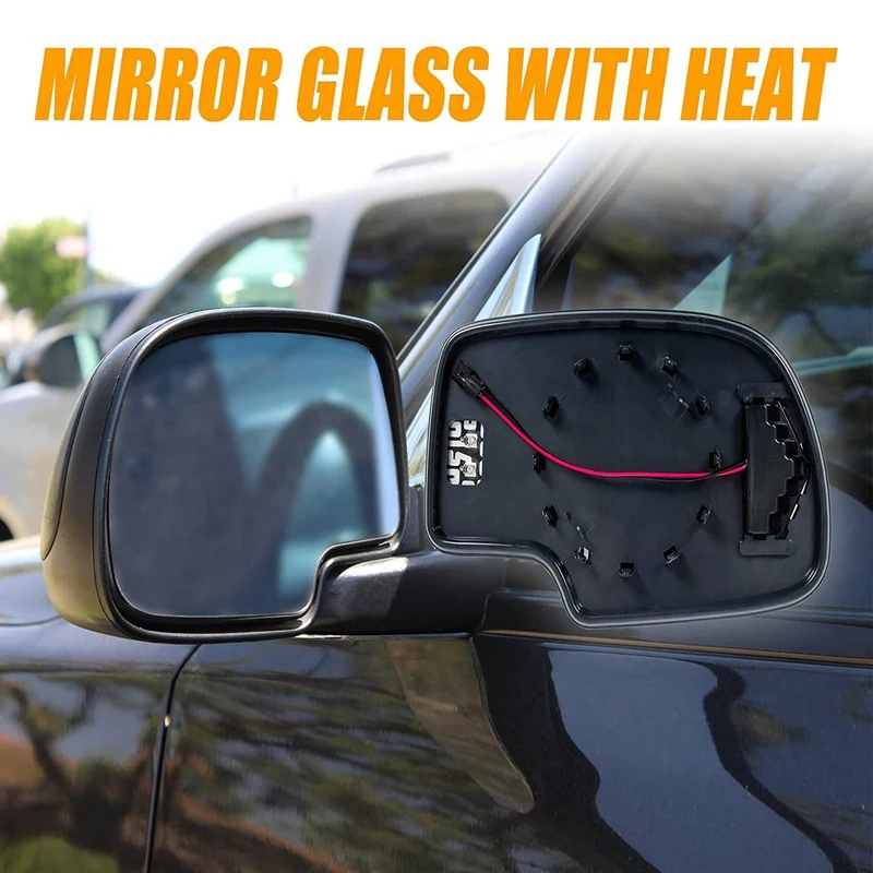 

Side Heated Mirror Glass For Cadillac Escalade For Chevrolet Silverado For GMC Sierra Tahoe
