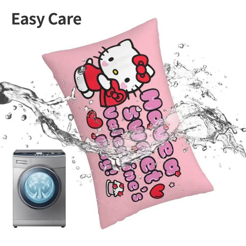 Чехлы на подушки с изображением кота Hello Kitty заказ милые прямоугольные наволочки
