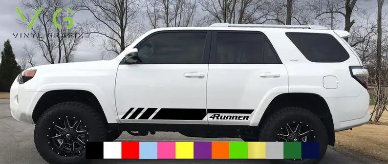 

Toyota 4Runner Vinyl Side Decal Sticker Graphics Kit x2 ANY COLOR