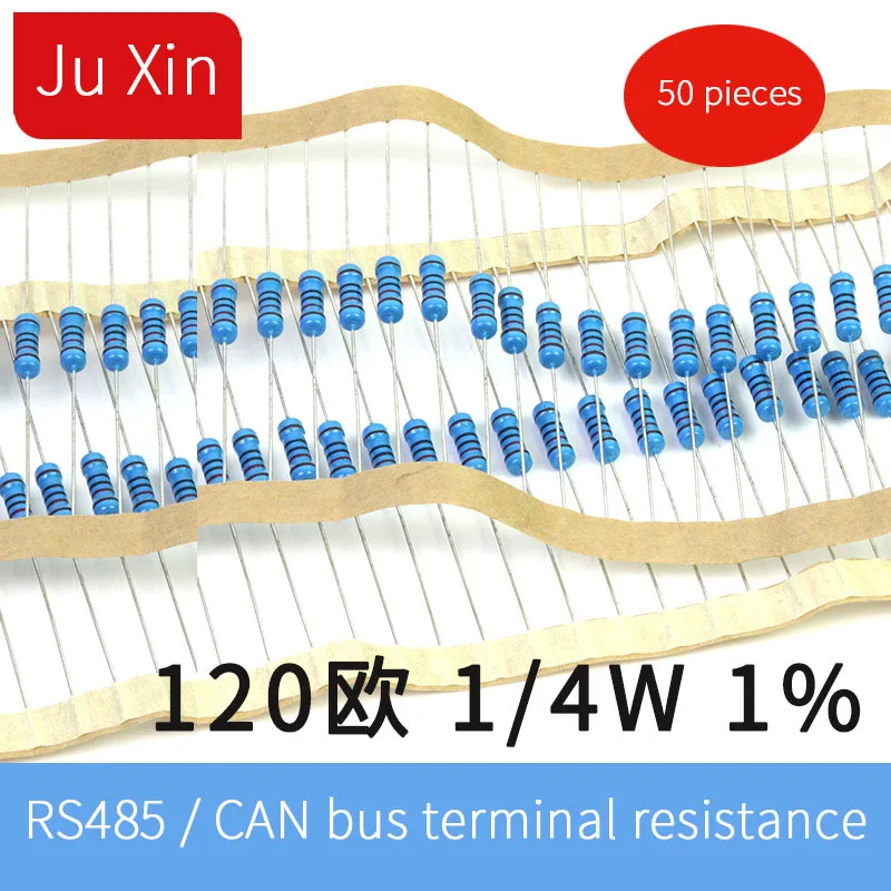 

RS485 terminal matching resistance 120 ohm 120 ohm 485 communication impedance can bus matching resistance 50 pieces