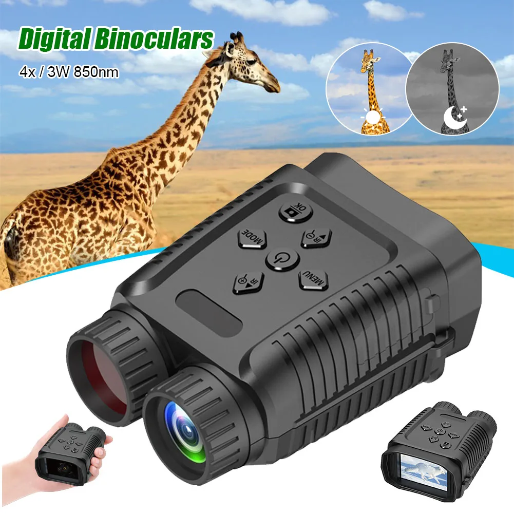 

1080P HD Binoculars Night Vision Device CMOS Sensor Outdoors Hunting Fishing Boating Scouting Telescope Photo Video Record