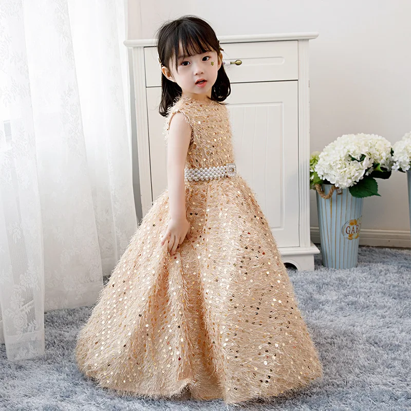 

Новинка 2023, вечерние платья, официальное длинное платье принцессы для маленьких девочек, бальное платье на церемонию для девочек 4-12 лет, роскошное детское платье для причастия