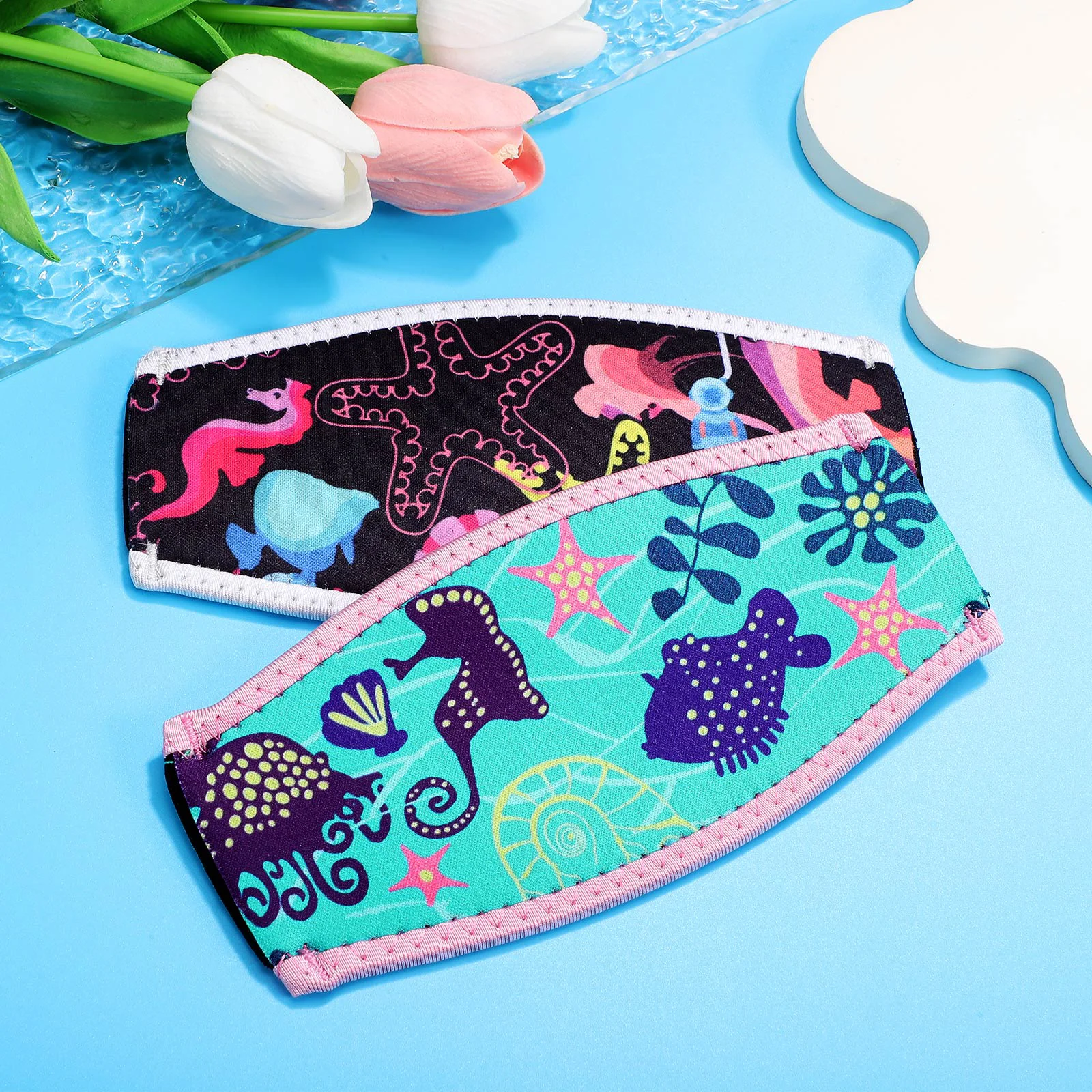 2 шт. чехол для дайвинга портативные чехлы на ремни очков плавания декоративная